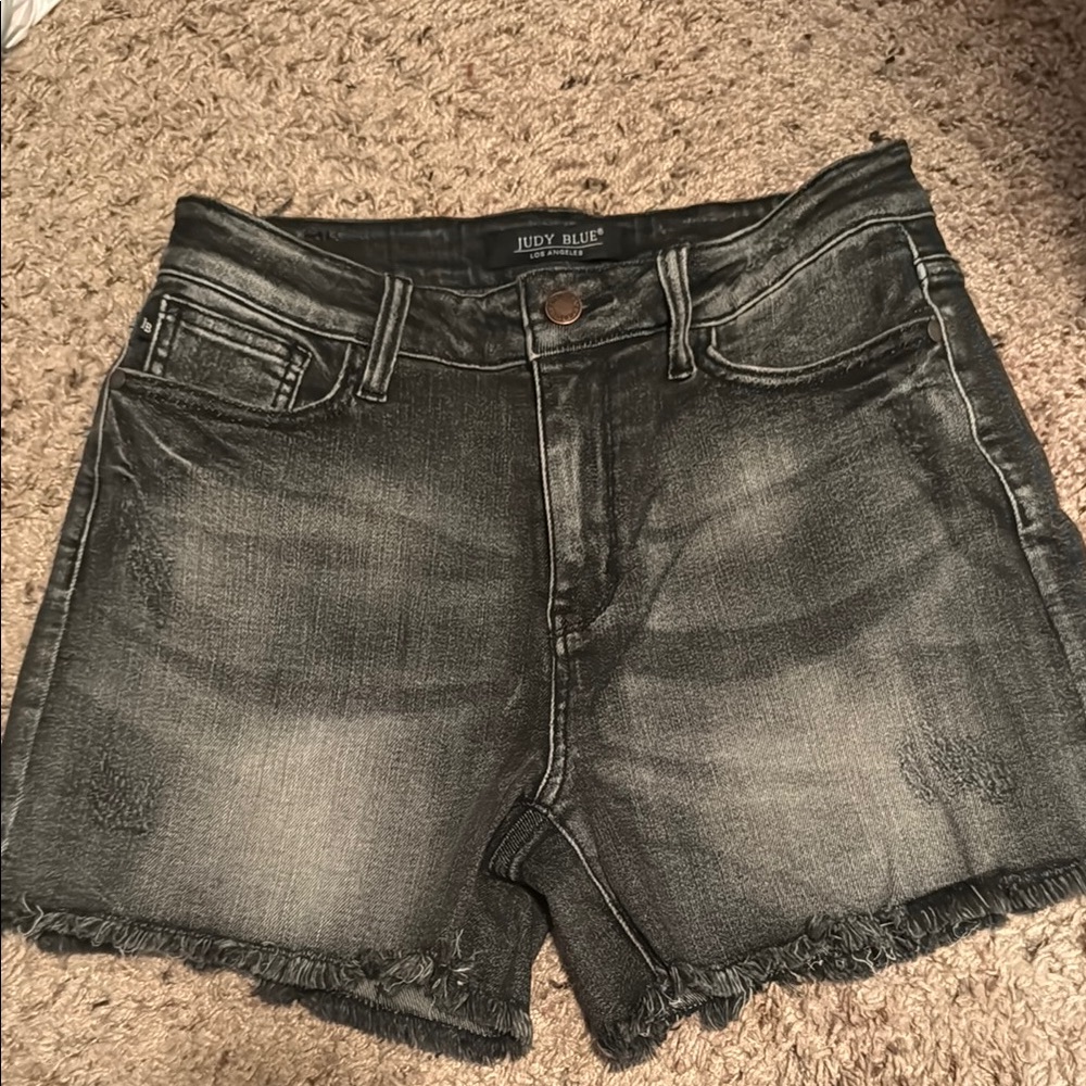 Judy Blue Women's Black Denim Shorts